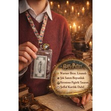 Toyfest Harry Potter Hermione Granger Lisanslı Saten Boyunluk Lanyard 43 cm Kartlık+Figür Warner Bros