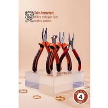 MiraLive 4'lü Profesyonel Takı Tasarım & Hobi Pense Seti (Hassas Işçilik Kiti)