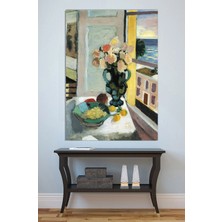 Mushen Studio Henri Matisse Pencere Manzaralı Natürmort Kanvas Tablo Yağlı Boya Efektli Duvar Dekoru