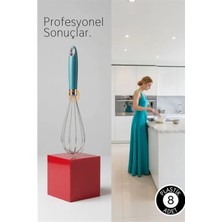 MiraLive Profesyonel Paslanmaz Çelik Çırpıcı, Ergonomik Mutfak Mikseri 28 cm Lara Soydan Koleksiyonu