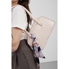 Shule Bags Beau Fular Detaylı Baget Çanta Pudra Pembe