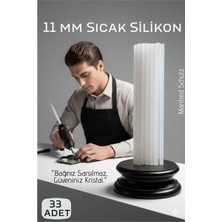 MiraLive 33'lü Set: 11MM Kalın Ultra-Şeffaf Profesyonel Sıcak Silikon – Kristal Berraklığında Güçlü Yapışkan