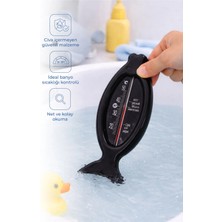 Babyjem Cıvasız Balık Banyo Oda Termometresi Siyah