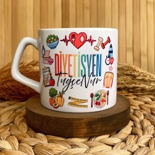 Loren Gift Diyetisyen Temalı Kişiye Özel Lüks Kupa