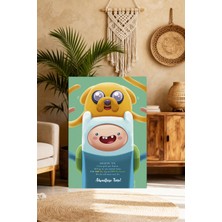 Mushen Studio Adventure Time Jake ve Finn Karakter Tablosu - Macera Zamanı Animasyon Duvar Sanatı