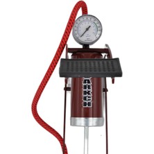 Mcg® Basınç Göstergeli Ayak Pompası Araba Bisiklet Motor Lastik Pompası
