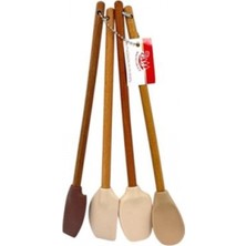 Balsa 4'lü Silikon Mutfak Spatula Kaşık Seti