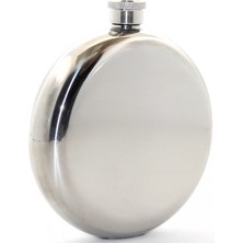 Pilelistore- Paslanmaz Çelik Yuvarlak 8 Oz Tekli Matara Çelik Renk