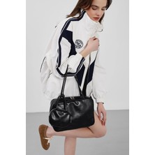 Shule Bags Choker Charmlı Omuz Çantası Siyah