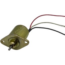 12V STOP SELENOİDİ (DÜZ KULAKLI) (KÜÇÜK TİP) (DÜZ MİL 11 MM) BOBCAT A300/S220/S250