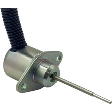 Ais 12V Stop Selenoidi (Düz Kulaklı) (Küçük Tip) (Düz Mil Kademeli 63 Mm) Genpower-Kubota