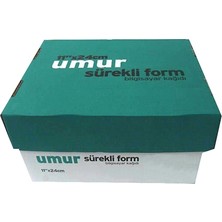 Umur Sürekli Form 11" x 24 cm 2000'li Paket 1 Nüsha 5.5 Perforeli Yerli Üretim Kırtasiye Ürünü
