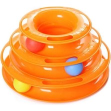 Hype Store Tower Of Tracks Toplu Yuvarlak Kedi Oyuncağı Kedi Eğlencesi Pembe (Yeşil)