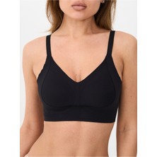Alya Underwear Kadın Fitilli Kumaşlı Esnek Balensiz Hafif Dolgulu Çıkarılabilir Kaplı Lazer Kesim Sütyen