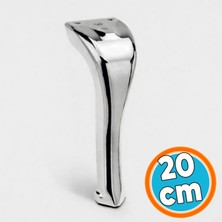 Nzb Masa Yükseltici Tv Ünitesi Baza Konsol Koltuk Ayağı Mobilya Ayakları Ayağı Metal Ayak 20 cm Krom