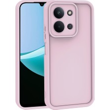 Akare Redmi 15C Kılıf Kamera Korumalı Zore Ananas Kapak - Pembe