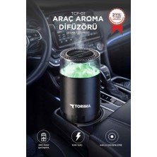 Torima Araç Içi Aroma Difüzörü Hava Nemlendirici Şarjlı Oda ve Araba Kokusu TCF01 Secret Forest