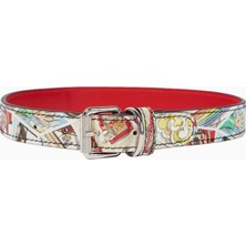 Christian Louboutin Loubicollar Baskılı Lüks Deri Köpek Tasması