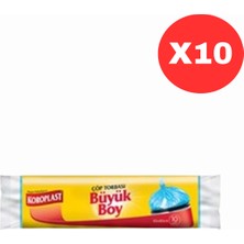 Koroplast Büyük Boy Çöp Torbası 10'lu X10