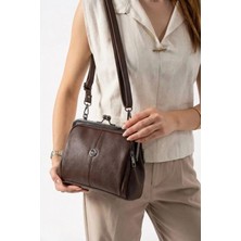 TN-206 Burslu Kadın Omuz Çantası Klipsli El Çantası Çapraz Çanta