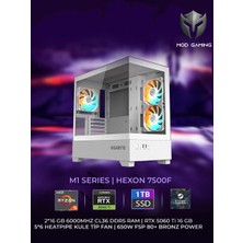 Mod Gaming Hexon Amd Ryzen 5 7500F | RTX5060 Ti 16GB | 32GB Ram | 1 Tb SSD 6000/4000 Mb/s Oyuncu Masaüstü Bilgisayar | Steam Cüzdan Bakiyesi Hediyeli
