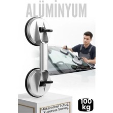 MiraLive Profesyonel Alüminyum 100 kg Kilitli Vantuzlu Ağır Cam Seramik Fayans Mermer Kaldırıcı 115 mm