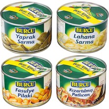 Burcu Konserve 400 gr Teneke 4 Lü Hazır Yemek Karma Paket