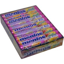 Mentos Çilek , Portakal , Limon Aromalı Çiğnene Draje Şekerleme 37,5 GR * 20 Adet