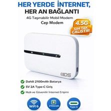 IDS 4g Taşınabilir Mobil Modem - Sim Kart Tak Çalıştır. Kullanımı Kolay - Süper Hızlı Bağlantı