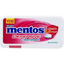 Mentos Defensive Clean Breath Vişne Aromalı Tatlandırıcılı Tablet Şekerleme 21 g x 12 Adet