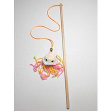 BeCat Amigurimi Ahtapot Figürlü Zilli Kedi Oltası Eğlenceli Tasarım ile Uzun Ömürlü Oyun