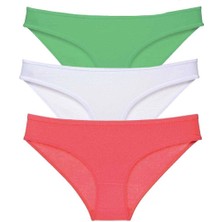 Liyuza 3 Adet Süper Eko Set Likralı Kadın Slip Külot 546