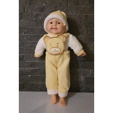 Akkuzu Gülen Tulumlu Oyuncak Bebek 30 cm