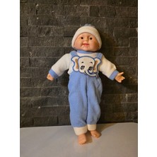 Akkuzu Gülen Tulumlu Oyuncak Bebek 30 cm