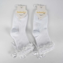 Epilons Mey Ithalat® Ayçıl Aks. Kız Soket Çorap K22230 Beyaz