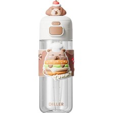 Epilons Mey Ithalat® D2551 Diller 600 ml Boyun Askili Tritan Su Matarasi