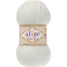 Alize Baby Best El Örgü İpi İnci Renk Kodu:450 %10 Bambu %90 Akrilik 100 Gram