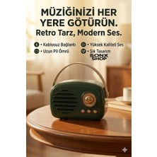 Epilons Mey Ithalat® Nostaljik Retro Bluetooth - Fm Radyo, USB ve Bluetooth Kablosuz Hoparlör