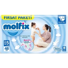 Epilons Mey Ithalat® Bebek Bezi Fırsat Paketi 5 Beden 11-18 kg 48 Adet