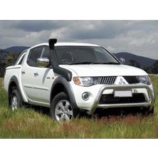 Aftermarket Mitsubishi L200 2006-2011 Ithal Şnorkel | Aktif Hava Girişli Off Road Snorkel Seti | Dayanıklı Abs Siyah
