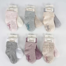 Epilons Mey Ithalat® Mettila 2'li Abs'li Kız Bebek Soket Çorap K44106 (Adet Fi̇yatidir)