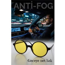 Epilons Mey Ithalat® Parlama Önleyici Gece Sürüş Görüş Gözlüğü Sis Far Işık Önleyici Anti-Fog Gözlük