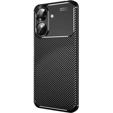 Epilons Mey Ithalat® Realme Note 60 Kılıf Auto Focus Karbon Kapak - Siyah