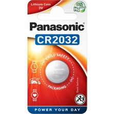 Panasonic CR2032 3V Lityum Düğme Pil 220 mAh Uzun Ömürlü Tek Kullanımlık Pil