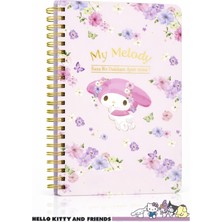 Medy Store Hello Kıtty ve Arkadaşları Kuromi & My Melody Spiralli Günlük (Journal) | A5 | 160 Sayfa | Tarihsiz