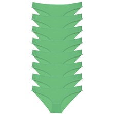 Liyuza 8 Adet Süper Eko Set Likralı Kadın Slip Külot Yeşil