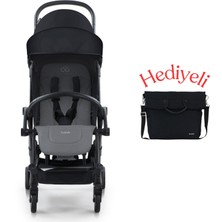 Bumprider Connect³ Bebek Arabası Black-Grey Melange & Yan Bakım Çantası Hediyeli