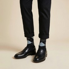 Lykos Erkek 2'li Paket Klasik Baklava Desenli Konfor Soket Çorap