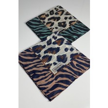 Sinem India Leopar Desen 2'li Sorti  Eşarp -6294-06