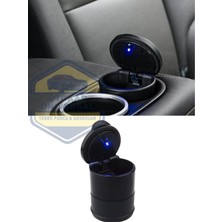 Otokap Universal Araç Içi Işıklı Küllük Kapaklı Araba Oto Küllük LED